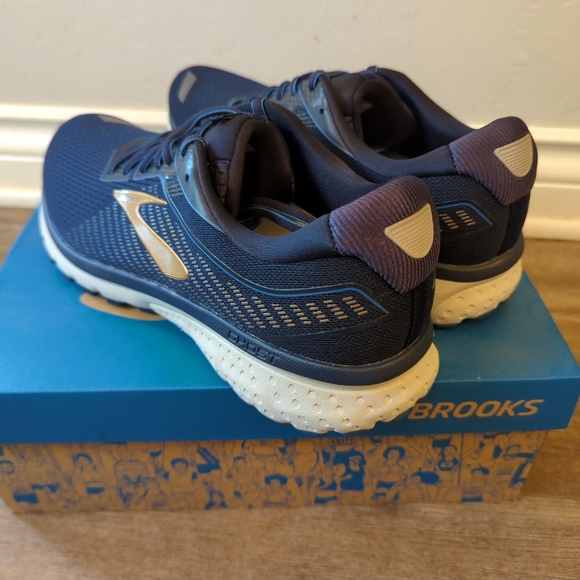 Brooks Ghost 11 Running Shoe Navy/Gold Size‎ 11 Medium - Picture 4 of 5